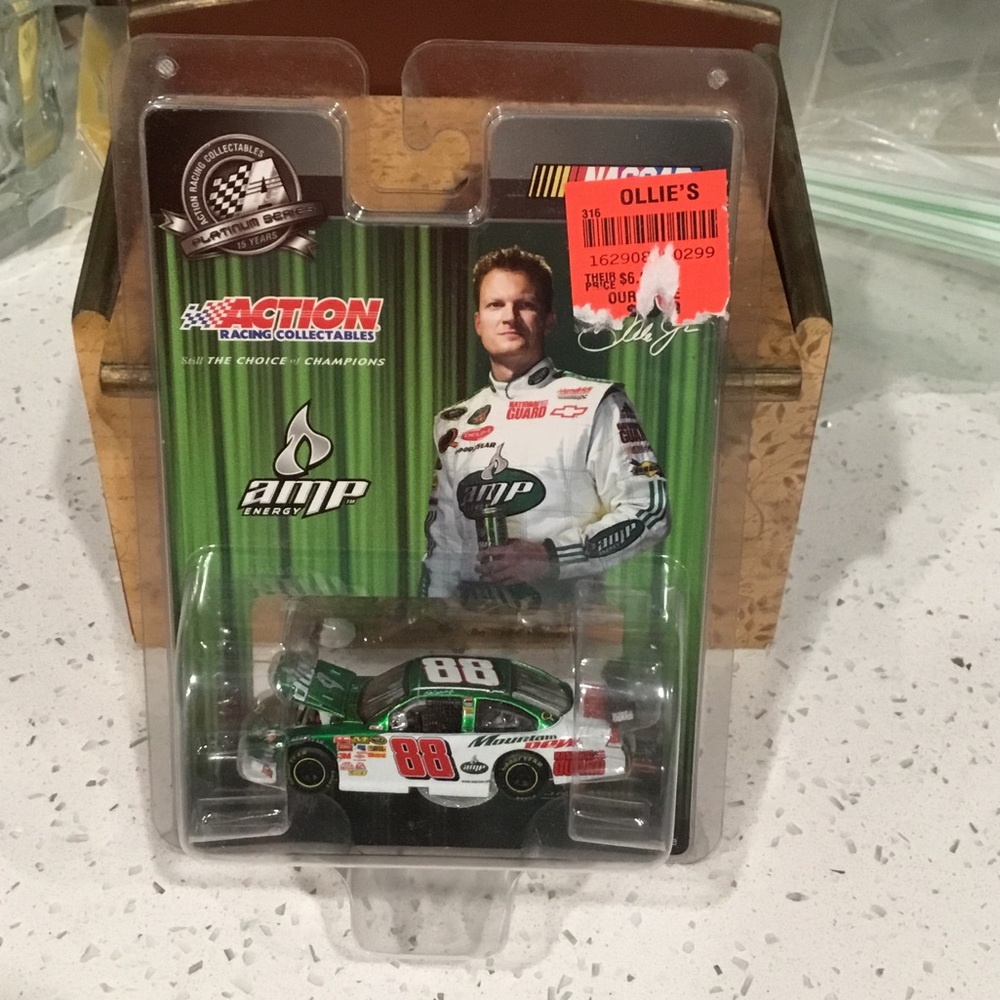 Nascar AMP Energy Green White Die-Cast #88 Racing Car